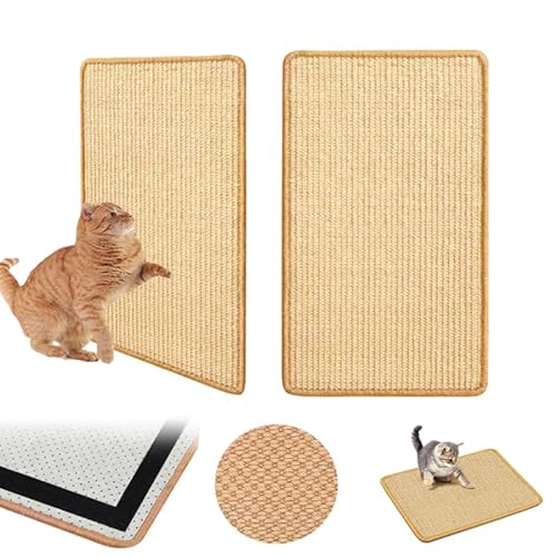 2Er-Set Kratzteppich Katze 50 * 25CM Kratzwand Katze Mit Klettverschluss Sisalteppich für Katzen Sisal Katzenkratzmatte Katzen Kratzbrett Kann Zum Schutz Von Möbeln, Sofas Und Wänden Verwendet Werden 2Er-Set Kratzteppich Katze 50 * 25CM Kratzwand Katze Mit Klettverschluss Sisalteppich für Katzen Sisal Katzenkratzmatte Katzen Kratzbrett Kann Zum Schutz Von Möbeln, Sofas Und Wänden Verwendet Werden von HhBdy