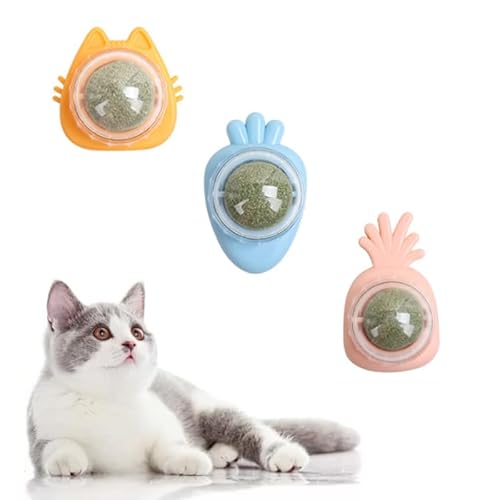Katzenminze Ball 3 Stück Katzenminze Ball 360° Rotierende Natürliche Katzenminze Bälle Spielzeug Selbstklebend Katzenspielzeug Essbar mit Katzen Minze Spielzeug Katze Kugel Cat Interaktives Spielzeug Katzenminze Ball 3 Stück Katzenminze Ball 360° Rotierende Natürliche Katzenminze Bälle Spielzeug Selbstklebend Katzenspielzeug Essbar mit Katzen Minze Spielzeug Katze Kugel Cat Interaktives Spielzeug von HhBdy