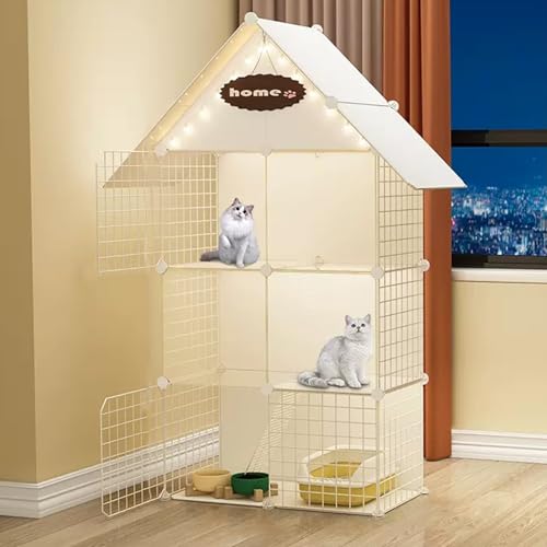 Großer Katzenkäfig Mit 2/3 Ebenen Und Rampenleitern,Katzengehege Aus Draht Zum Selbermachen,Abnehmbarer Zwinger Für Den Innenbereich,Ideal Für Sicheres Spielen Und Entspannen Kleiner Tiere(29.5"L x 15 Großer Katzenkäfig Mit 2/3 Ebenen Und Rampenleitern,Katzengehege Aus Draht Zum Selbermachen,Abnehmbarer Zwinger Für Den Innenbereich,Ideal Für Sicheres Spielen Und Entspannen Kleiner Tiere(29.5"L x 15 von HhYyLr