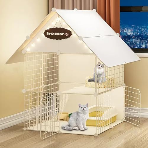 Großer Katzenkäfig Mit 2/3 Ebenen Und Rampenleitern,Katzengehege Aus Draht Zum Selbermachen,Abnehmbarer Zwinger Für Den Innenbereich,Ideal Für Sicheres Spielen Und Entspannen Kleiner Tiere(29.5"L x 29 Großer Katzenkäfig Mit 2/3 Ebenen Und Rampenleitern,Katzengehege Aus Draht Zum Selbermachen,Abnehmbarer Zwinger Für Den Innenbereich,Ideal Für Sicheres Spielen Und Entspannen Kleiner Tiere(29.5"L x 29 von HhYyLr