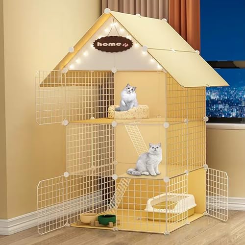Großer Katzenkäfig Mit 2/3 Ebenen Und Rampenleitern,Katzengehege Aus Draht Zum Selbermachen,Abnehmbarer Zwinger Für Den Innenbereich,Ideal Für Sicheres Spielen Und Entspannen Kleiner Tiere(29.5"L x 29 Großer Katzenkäfig Mit 2/3 Ebenen Und Rampenleitern,Katzengehege Aus Draht Zum Selbermachen,Abnehmbarer Zwinger Für Den Innenbereich,Ideal Für Sicheres Spielen Und Entspannen Kleiner Tiere(29.5"L x 29 von HhYyLr