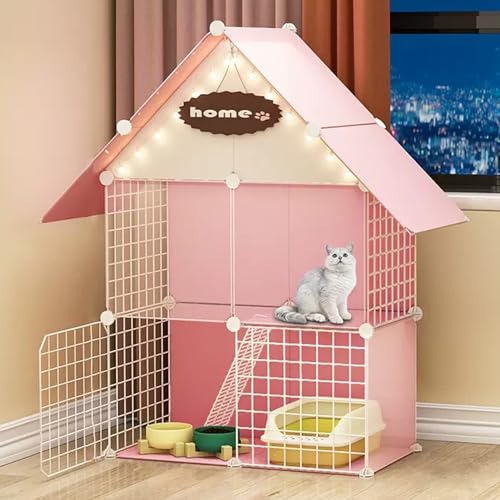 Großer Katzenkäfig Mit 2/3 Ebenen Und Rampenleitern,Katzengehege Aus Draht Zum Selbermachen,Abnehmbarer Zwinger Für Den Innenbereich,Ideal Für Sicheres Spielen Und Entspannen Kleiner Tiere(29.5"L x 15 Großer Katzenkäfig Mit 2/3 Ebenen Und Rampenleitern,Katzengehege Aus Draht Zum Selbermachen,Abnehmbarer Zwinger Für Den Innenbereich,Ideal Für Sicheres Spielen Und Entspannen Kleiner Tiere(29.5"L x 15 von HhYyLr