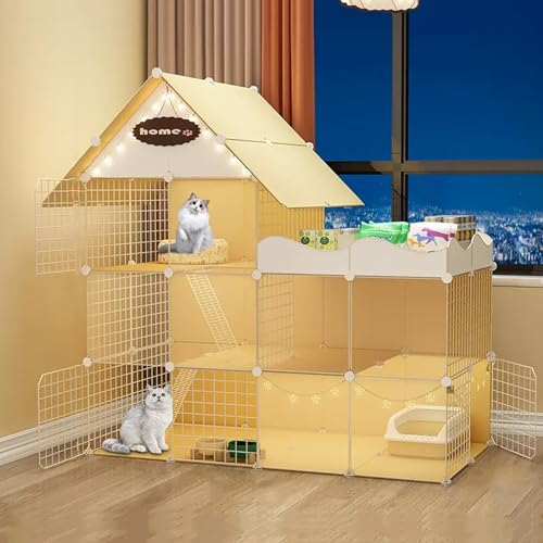 Großer Katzenkäfig Mit 2/3 Ebenen Und Rampenleitern,Katzengehege Aus Draht Zum Selbermachen,Abnehmbarer Zwinger Für Den Innenbereich,Ideal Für Sicheres Spielen Und Entspannen Kleiner Tiere(58.0"L x 29 Großer Katzenkäfig Mit 2/3 Ebenen Und Rampenleitern,Katzengehege Aus Draht Zum Selbermachen,Abnehmbarer Zwinger Für Den Innenbereich,Ideal Für Sicheres Spielen Und Entspannen Kleiner Tiere(58.0"L x 29 von HhYyLr