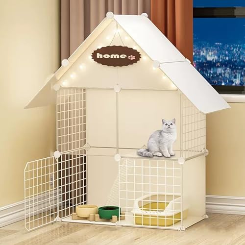 Großer Katzenkäfig Mit 2/3 Ebenen Und Rampenleitern,Katzengehege Aus Draht Zum Selbermachen,Abnehmbarer Zwinger Für Den Innenbereich,Ideal Für Sicheres Spielen Und Entspannen Kleiner Tiere(B-29.5*15.4 Großer Katzenkäfig Mit 2/3 Ebenen Und Rampenleitern,Katzengehege Aus Draht Zum Selbermachen,Abnehmbarer Zwinger Für Den Innenbereich,Ideal Für Sicheres Spielen Und Entspannen Kleiner Tiere(B-29.5*15.4 von HhYyLr