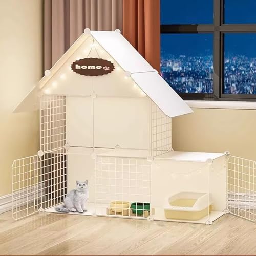 Großer Katzenkäfig Mit 2/3 Ebenen Und Rampenleitern,Katzengehege Aus Draht Zum Selbermachen,Abnehmbarer Zwinger Für Den Innenbereich,Ideal Für Sicheres Spielen Und Entspannen Kleiner Tiere(B-43.3*15.4 Großer Katzenkäfig Mit 2/3 Ebenen Und Rampenleitern,Katzengehege Aus Draht Zum Selbermachen,Abnehmbarer Zwinger Für Den Innenbereich,Ideal Für Sicheres Spielen Und Entspannen Kleiner Tiere(B-43.3*15.4 von HhYyLr