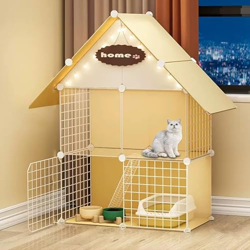 Großer Katzenkäfig Mit 2/3 Ebenen Und Rampenleitern,Katzengehege Aus Draht Zum Selbermachen,Abnehmbarer Zwinger Für Den Innenbereich,Ideal Für Sicheres Spielen Und Entspannen Kleiner Tiere(C-29.5*15.4 Großer Katzenkäfig Mit 2/3 Ebenen Und Rampenleitern,Katzengehege Aus Draht Zum Selbermachen,Abnehmbarer Zwinger Für Den Innenbereich,Ideal Für Sicheres Spielen Und Entspannen Kleiner Tiere(C-29.5*15.4 von HhYyLr