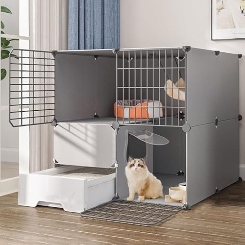 kaninchenställe Katzenlaufstall,Kaninchenstall For Haustiere,Lebensraum For Kleintiere,Großes 3-stöckiges Laufstall Mit Tür Und Geschlossener Katzentoilette,Verwendung For Kätzchen,Hasen, Chinchillas( kaninchenställe Katzenlaufstall,Kaninchenstall For Haustiere,Lebensraum For Kleintiere,Großes 3-stöckiges Laufstall Mit Tür Und Geschlossener Katzentoilette,Verwendung For Kätzchen,Hasen, Chinchillas( von HhYyLr
