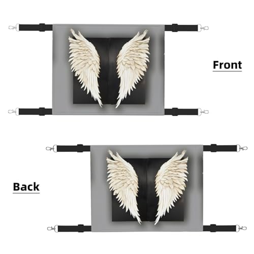 Hhwwtye Angel Feathers Katzenbett-Hängematte, freistehendes Katzenbett für drinnen und draußen, einfache Montage Hhwwtye Angel Feathers Katzenbett-Hängematte, freistehendes Katzenbett für drinnen und draußen, einfache Montage von Hhwwtye