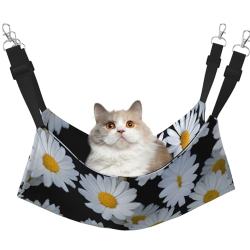 Hhwwtye Daisies Katzenbett-Hängematte, freistehend, für drinnen und draußen, einfache Montage, Weiß Hhwwtye Daisies Katzenbett-Hängematte, freistehend, für drinnen und draußen, einfache Montage, Weiß von Hhwwtye