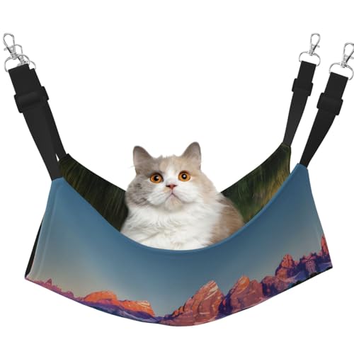 Hhwwtye Grand Teton National Park Katzenbett-Hängematte, freistehendes Katzenbett für drinnen und draußen, einfache Montage Hhwwtye Grand Teton National Park Katzenbett-Hängematte, freistehendes Katzenbett für drinnen und draußen, einfache Montage von Hhwwtye