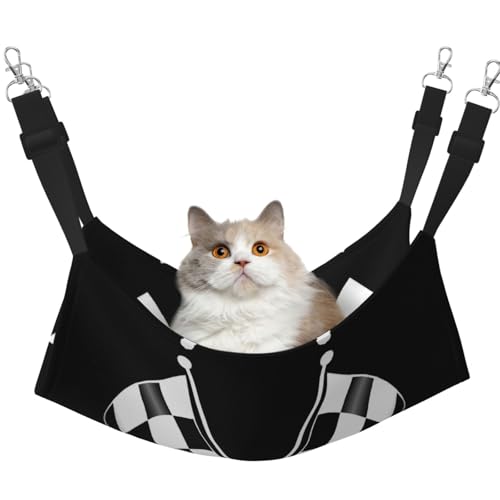 Hhwwtye Katzenbett, freistehend, für drinnen und draußen, einfache Montage, Schwarz / Weiß Hhwwtye Katzenbett, freistehend, für drinnen und draußen, einfache Montage, Schwarz / Weiß von Hhwwtye