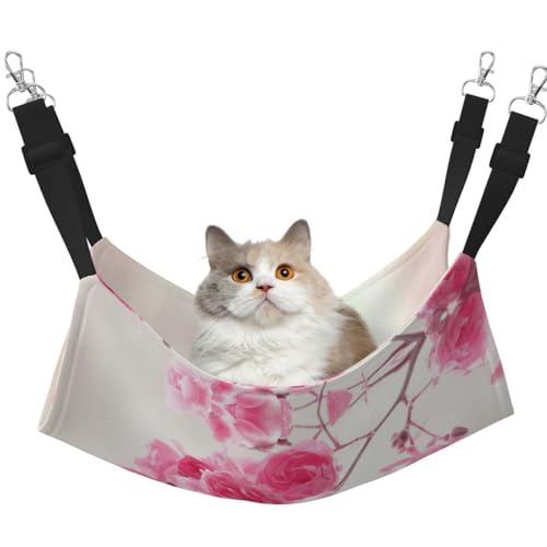 Hhwwtye Katzenbett-Hängematte, freistehend, für drinnen und draußen, einfache Montage, Rosa Hhwwtye Katzenbett-Hängematte, freistehend, für drinnen und draußen, einfache Montage, Rosa von Hhwwtye