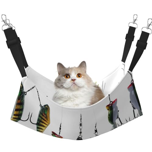Hhwwtye Katzenbett-Hängematte, freistehendes Katzenbett für drinnen und draußen, einfache Montage Hhwwtye Katzenbett-Hängematte, freistehendes Katzenbett für drinnen und draußen, einfache Montage von Hhwwtye