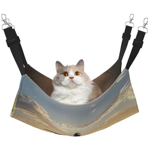 Hhwwtye Katzenbett-Hängematte, freistehendes Katzenbett für drinnen und draußen, einfache Montage Hhwwtye Katzenbett-Hängematte, freistehendes Katzenbett für drinnen und draußen, einfache Montage von Hhwwtye