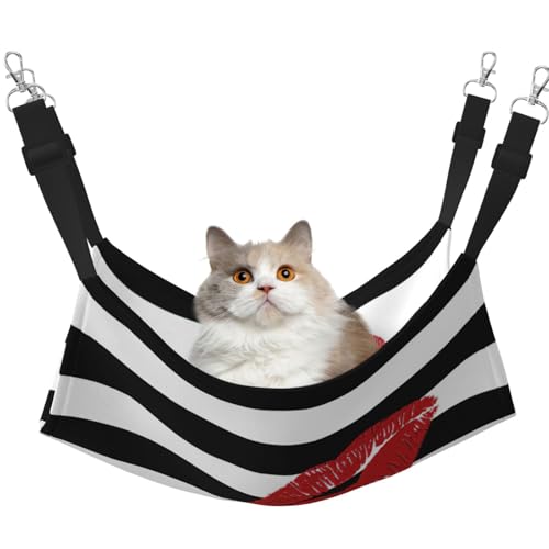 Hhwwtye Katzenbett-Hängematte, freistehendes Katzenbett für drinnen und draußen, einfache Montage Hhwwtye Katzenbett-Hängematte, freistehendes Katzenbett für drinnen und draußen, einfache Montage von Hhwwtye