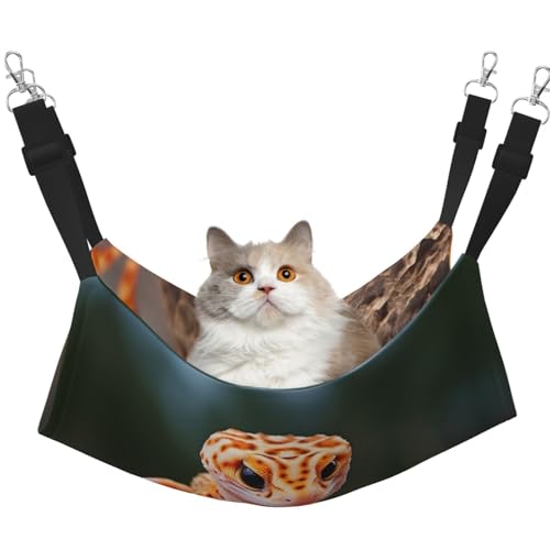 Hhwwtye Katzenbett mit Leopardenmuster, freistehend, für drinnen und draußen, einfache Montage Hhwwtye Katzenbett mit Leopardenmuster, freistehend, für drinnen und draußen, einfache Montage von Hhwwtye