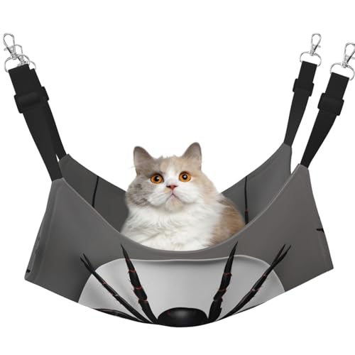 Hhwwtye Katzenbett mit Spinnen-Motiv, freistehend, für drinnen und draußen, einfache Montage, Schwarz Hhwwtye Katzenbett mit Spinnen-Motiv, freistehend, für drinnen und draußen, einfache Montage, Schwarz von Hhwwtye