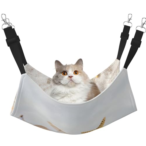 Hhwwtye Katzenbett mit Strandmotiv, freistehendes Katzenbett für drinnen und draußen, einfache Montage Hhwwtye Katzenbett mit Strandmotiv, freistehendes Katzenbett für drinnen und draußen, einfache Montage von Hhwwtye