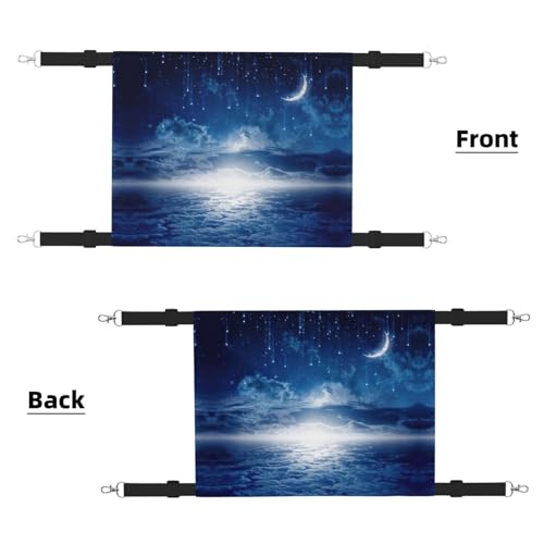 Hhwwtye Katzenbett mit fallendem Stern und Mond, freistehendes Katzenbett für drinnen und draußen, einfache Montage Hhwwtye Katzenbett mit fallendem Stern und Mond, freistehendes Katzenbett für drinnen und draußen, einfache Montage von Hhwwtye