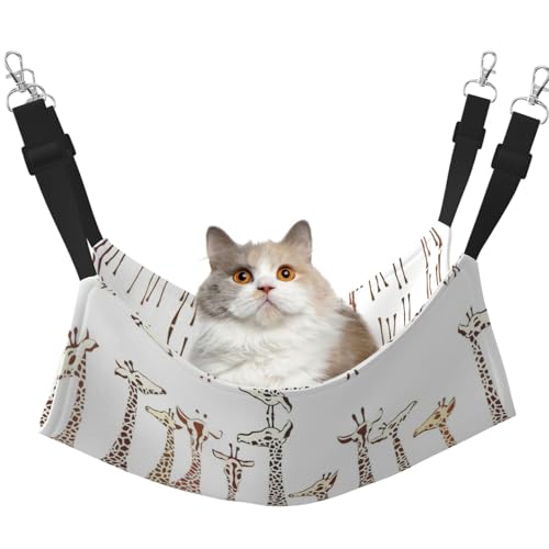 Hhwwtye Katzenbett mit niedlichem Cartoon-Giraffen-Motiv, freistehend, für drinnen und draußen, einfache Montage Hhwwtye Katzenbett mit niedlichem Cartoon-Giraffen-Motiv, freistehend, für drinnen und draußen, einfache Montage von Hhwwtye