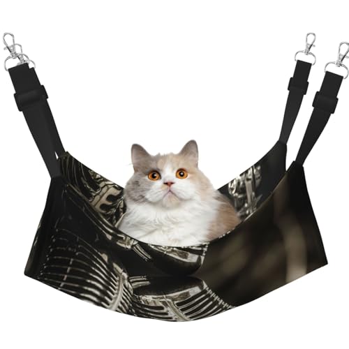 Hhwwtye Mikrofone Katzenbett-Hängematte, freistehendes Katzenbett für drinnen und draußen, einfache Montage Hhwwtye Mikrofone Katzenbett-Hängematte, freistehendes Katzenbett für drinnen und draußen, einfache Montage von Hhwwtye