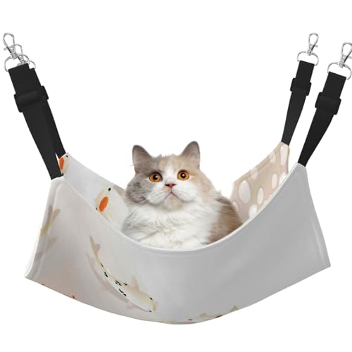 Hhwwtye Traditionelle Koi-Karpfen mit Punkten, Katzenbett, freistehendes Katzenbett für drinnen und draußen, einfache Montage Hhwwtye Traditionelle Koi-Karpfen mit Punkten, Katzenbett, freistehendes Katzenbett für drinnen und draußen, einfache Montage von Hhwwtye