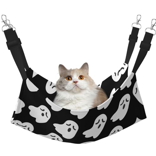 Katzenbett mit niedlichem Geister-Halloween-Muster, freistehendes Katzenbett für drinnen und draußen, einfache Montage Katzenbett mit niedlichem Geister-Halloween-Muster, freistehendes Katzenbett für drinnen und draußen, einfache Montage von Hhwwtye