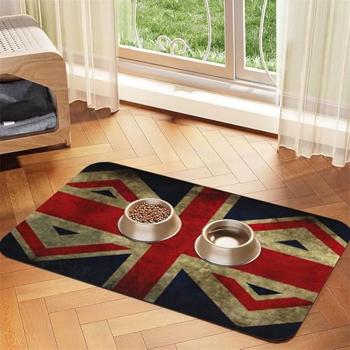 Saugfähige Tischdecke mit britischer Flagge, spezielles Pad für Futternäpfe, rollbar zur Aufbewahrung, ideal für Futternäpfe Saugfähige Tischdecke mit britischer Flagge, spezielles Pad für Futternäpfe, rollbar zur Aufbewahrung, ideal für Futternäpfe von Hhwwtye