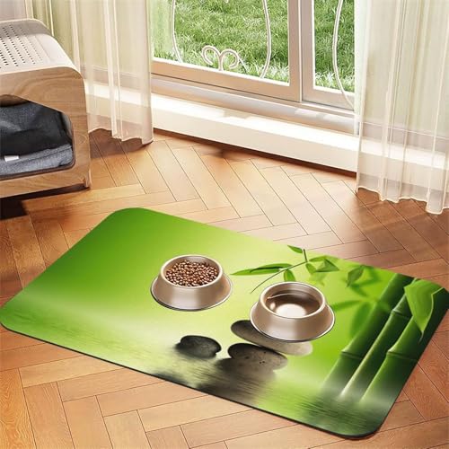 Zen Stone Spa Printing Pet Absorbent Tablecloth Special Pad For Pet Bowls, Rollable For Storage, Ideal For Pet Bowls Zen Stone Spa Printing Pet Absorbent Tablecloth Special Pad For Pet Bowls, Rollable For Storage, Ideal For Pet Bowls von Hhwwtye