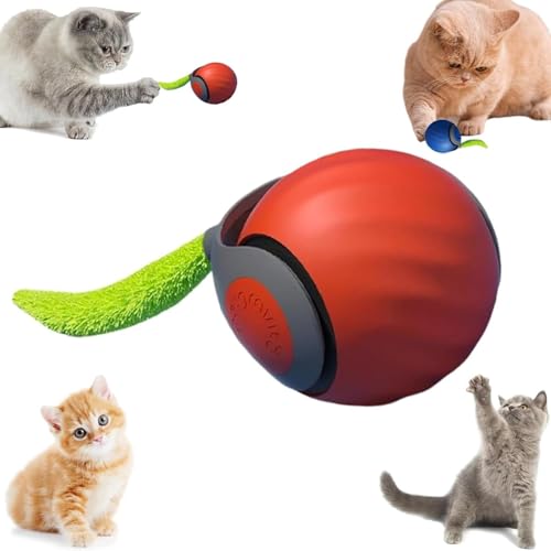 HiCWX Speedy Tail 2.0, Speedy Tail Katzenspielzeug, interaktives Katzenspielzeug für Indoor-Katzen, intelligenter interaktiver Katzenspielzeugbälle, selbstrollender intelligenter Katzenspielzeugball, HiCWX Speedy Tail 2.0, Speedy Tail Katzenspielzeug, interaktives Katzenspielzeug für Indoor-Katzen, intelligenter interaktiver Katzenspielzeugbälle, selbstrollender intelligenter Katzenspielzeugball, von HiCWX
