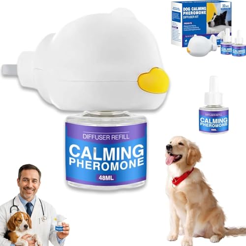 Whispaw Diffusor für Hunde, Whispaw Pheromon-Diffusor, 30 Tage reduziert Stress und Angst, Haustierhunde, reduziert Bellen und Kratzen, sicher für Welpen und alle Rassen Whispaw Diffusor für Hunde, Whispaw Pheromon-Diffusor, 30 Tage reduziert Stress und Angst, Haustierhunde, reduziert Bellen und Kratzen, sicher für Welpen und alle Rassen von HiCWX