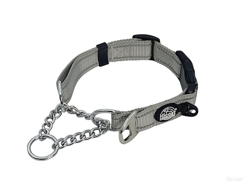 Hicost Martingale Hundehalsband, Trainer-zugelassen, eingeschränktes Schlupfhalsband mit robuster Schnalle, verstellbar, Spazierengehen, Training, Hundehalsbänder mit Schnellverschluss-Schnalle (Grau Hicost Martingale Hundehalsband, Trainer-zugelassen, eingeschränktes Schlupfhalsband mit robuster Schnalle, verstellbar, Spazierengehen, Training, Hundehalsbänder mit Schnellverschluss-Schnalle (Grau von Hicost