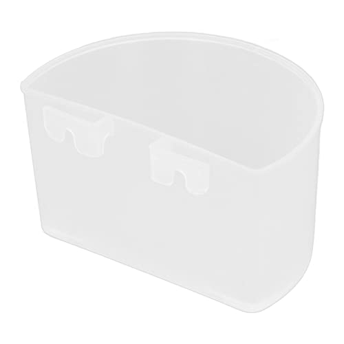 Hidyliu 20Pcs Vogelfutter Tasse Vogelfutter Schüssel Kunststoff Papagei Wasser Fütterung Tasse Vogelkäfig Feeder Trog Set Kit (Weiss) von Hidyliu