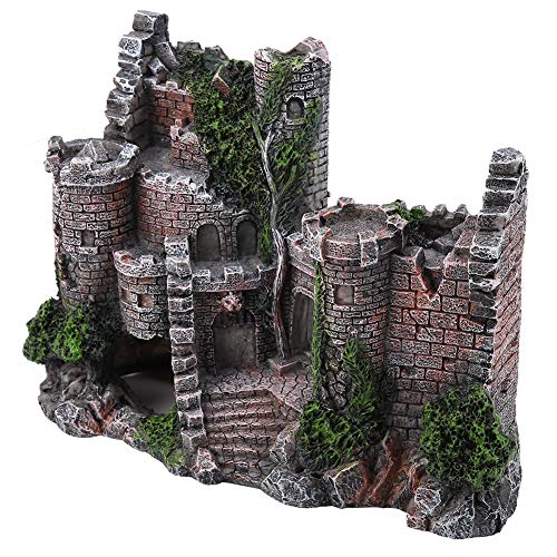 Hidyliu Aquarium-Versteck-Ornamente, 21 X 15 X 9 cm, Kunstharz-Versteck, Hausfisch-Aquarium-Ornamente, Dekoration von Hidyliu