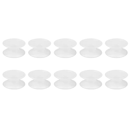 Hidyliu Saugnapfspielzeug Pet Ventouse Double 11×8×1 10 Stück Silikon Doppelseitige Saugnäpfe für Glasfischaquarium von Hidyliu