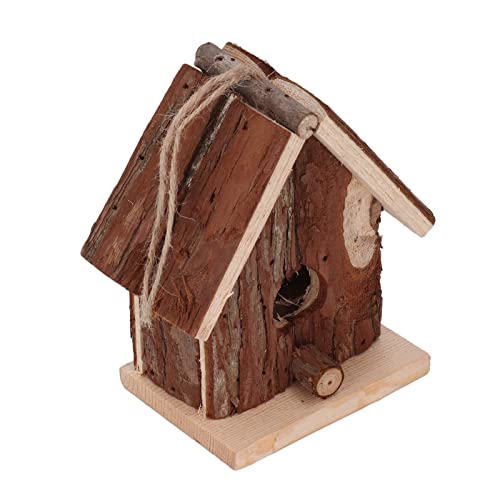 Hölzernes Vogelhaus Zum Aufhängen, Retro-Stil, Tannenholz-Vogelhaus für den Außenbereich, Garten, Veranda, Zuhause, Büro, Dekoration von Hidyliu