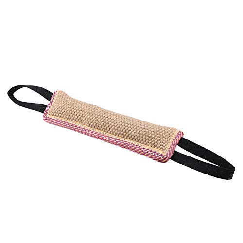 Trag Agitation Dog Training Stick Langlebiger Sackleinen Haustier Hund Tear Bite Training Rod Tug mit Zwei Griffen von Hidyliu
