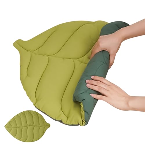 Hiemible Hundekühlmatte - Kühlmatte Für Katzen | rutschfeste Tragbare Blätterform Decke Waschbar Für Outdoor Camping Pool Auto Innenbereich von Hiemible