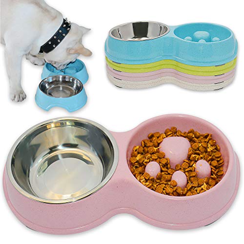 Hifrenchies Futternapf für langsames Fressen und Trinken, Edelstahl, interaktiver Futternapf für französische Bulldogge, langsames Fressen, umweltfreundlicher Futternapf für Frenchie (Rosa) Hifrenchies Futternapf für langsames Fressen und Trinken, Edelstahl, interaktiver Futternapf für französische Bulldogge, langsames Fressen, umweltfreundlicher Futternapf für Frenchie (Rosa) von Hifrenchies