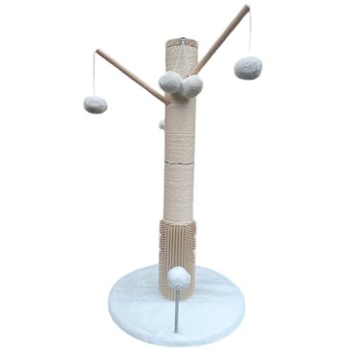 High Aspect® - Kratzbaum - 75CM - Mit Massagesäule - Sisalseil - mit Spielzeug - Fluffy Fuß - Kratzbaum für große Katzen - Kratzbaum - Katzen - Kratzbäume - Kratzbäume - Kratzbaum für Katzen von High aspect