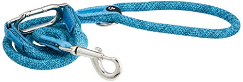 High5Dogs, ergonomische Hundeleine, 13 mm breit und 140 cm lang, aus strapazierfähigem Material, Blaue Farbe, ideal für Bequeme und sichere Spaziergänge, Modell Leisure Clic von High5Dogs
