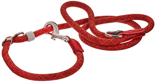 High5Dogs, Ergonomische orangene Leine 13 mm x 140cm für Hunde, widerstandsfähig und langlebig, Spaziergänge in völliger Sicherheit, leicht zu reinigen, optimaler Komfort, Modell Leisure Leader von High5Dogs