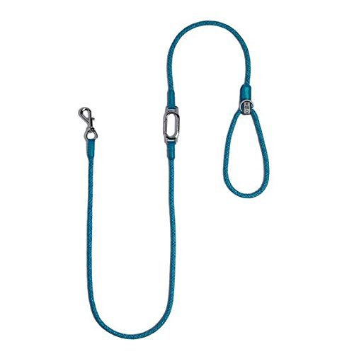 High5Dogs, Ergonomische Hundeleine, leicht und langlebig, Blaue Farbe, 7 mm Durchmesser, 140 cm Länge, ideal für Bequeme und sichere Spaziergänge, Modell Leisure Clic von High5Dogs