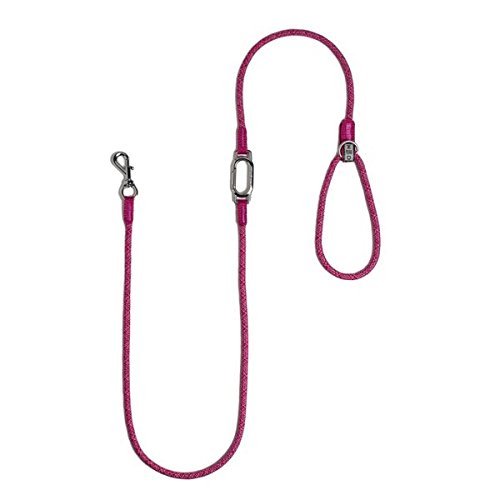 High5Dogs, Ergonomische Hundeleine, leicht und langlebig, ideal für Spaziergänge in der Stadt oder in der Natur, Länge 140 cm, rosa Farbe, Modell Leisure Clic von High5Dogs