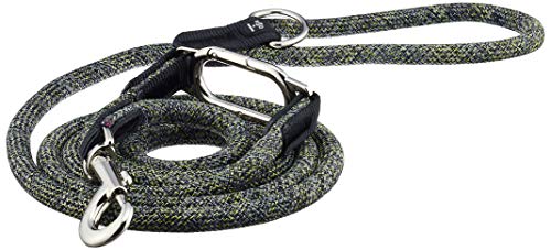 High5Dogs, ergonomische Hundeleine, 250 cm, 13 mm, schickes und langlebiges Design, einfach zu bedienen, Schwarze Farbe, ideal für Spaziergänge in der Stadt oder in der Natur, Freizeit-Clic-Modell von High5Dogs