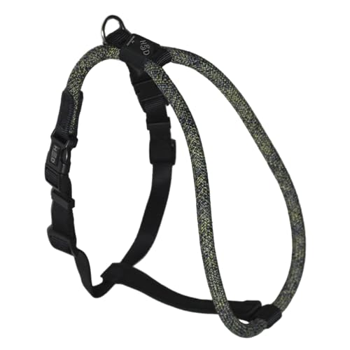High5Dogs, ergonomisches Geschirr für Kleintiere, verstärkte Sicherheit, individuelle Passform, langlebige Materialien, Elegantes Design, Größe XXS, Schwarze Farbe, Freizeitseilmodell von High5Dogs
