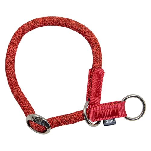 High5Dogs, Martingale Ergonomisches Hundehalsband, Orange, verstellbar, robust und sicher, optimaler Komfort, Größe L, 50 cm, Farbe Orange, Leuchtend, Modell Leisure von High5Dogs