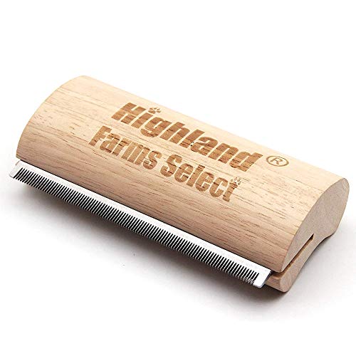 Highland Farms Select Ergonomic Wood Design deShedding Grooming Tool Professional Pet Grooming Brush for Dogs, Cats and Horses, l Highland Farms Select Ergonomic Wood Design deShedding Grooming Tool Professional Pet Grooming Brush for Dogs, Cats and Horses, l von Highland Farms Select