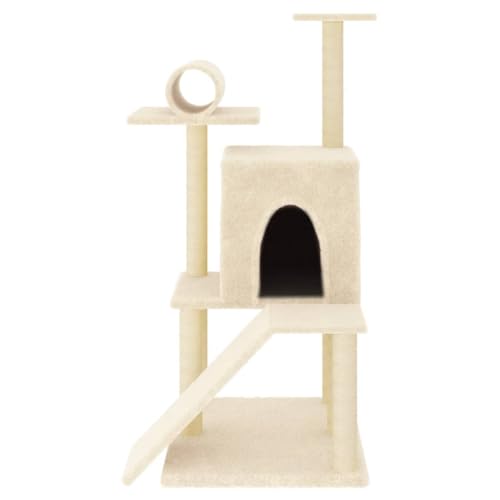 Higsose Innenbereich Aktivitätskratzbäum mit Sisal-Kratzsäulen Creme 67x67x110,5 cm Praktisches Katzen-Spielplatz mit Plattformen Tätigkeitsbereich für Haustiere Entspannen Holz&Plüsch Higsose Innenbereich Aktivitätskratzbäum mit Sisal-Kratzsäulen Creme 67x67x110,5 cm Praktisches Katzen-Spielplatz mit Plattformen Tätigkeitsbereich für Haustiere Entspannen Holz&Plüsch von Higsose
