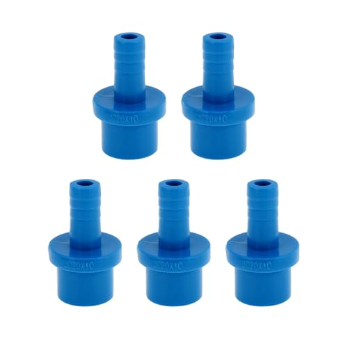 Hihaha Kunststoff-Schlauchstutzen 0,8"x0,4" Gerader Rohrverbinder Blau 5 Stück Hihaha Kunststoff-Schlauchstutzen 0,8"x0,4" Gerader Rohrverbinder Blau 5 Stück von Hihaha